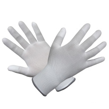 Polyester PP Palm Coated Weiß PU Handschuh